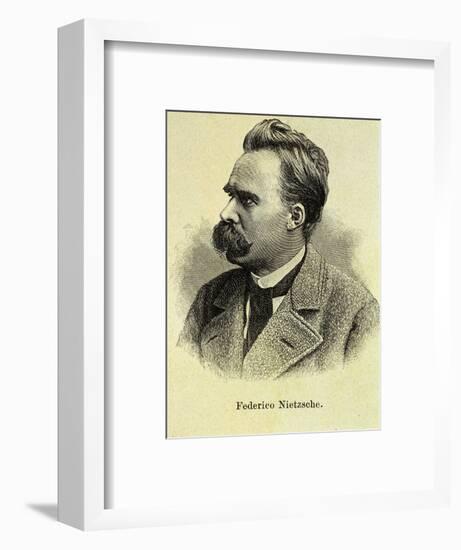 Portrait of Friedrich Nietzsche-Stefano Bianchetti-Framed Giclee Print