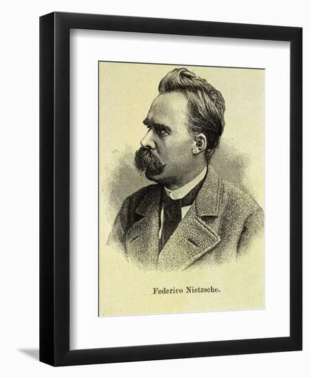 Portrait of Friedrich Nietzsche-Stefano Bianchetti-Framed Giclee Print