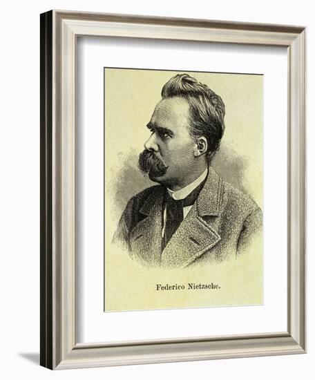 Portrait of Friedrich Nietzsche-Stefano Bianchetti-Framed Giclee Print