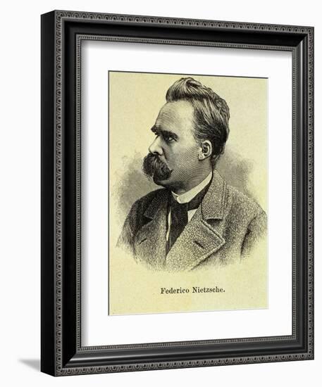 Portrait of Friedrich Nietzsche-Stefano Bianchetti-Framed Giclee Print