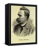 Portrait of Friedrich Nietzsche-Stefano Bianchetti-Framed Stretched Canvas