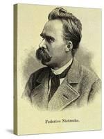 Portrait of Friedrich Nietzsche-Stefano Bianchetti-Stretched Canvas