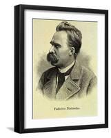 Portrait of Friedrich Nietzsche-Stefano Bianchetti-Framed Giclee Print