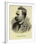 Portrait of Friedrich Nietzsche-Stefano Bianchetti-Framed Premium Giclee Print