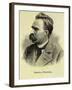 Portrait of Friedrich Nietzsche-Stefano Bianchetti-Framed Premium Giclee Print