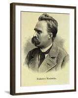 Portrait of Friedrich Nietzsche-Stefano Bianchetti-Framed Giclee Print