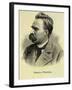 Portrait of Friedrich Nietzsche-Stefano Bianchetti-Framed Giclee Print