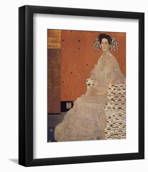 Portrait of Fritza Riedler-Gustav Klimt-Framed Premium Giclee Print