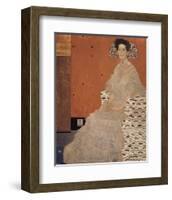 Portrait of Fritza Riedler-Gustav Klimt-Framed Premium Giclee Print