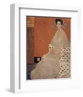 Portrait of Fritza Riedler-Gustav Klimt-Framed Premium Giclee Print