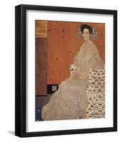 Portrait of Fritza Riedler-Gustav Klimt-Framed Premium Giclee Print