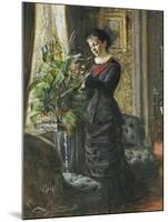 Portrait of Fru Lisen Samson, Nee Hirsch, Arranging Flowers at a Window, 1881-Anders Leonard Zorn-Mounted Giclee Print