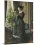 Portrait of Fru Lisen Samson, Nee Hirsch, Arranging Flowers at a Window, 1881-Anders Leonard Zorn-Mounted Giclee Print