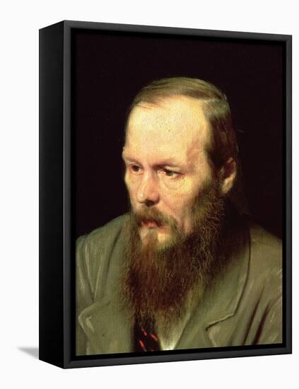 Portrait of Fyodor Dostoyevsky (1821-81) 1872-Vasili Grigorevich Perov-Framed Stretched Canvas