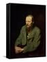 Portrait of Fyodor Dostoyevsky (1821-81) 1872-Vasili Grigorevich Perov-Framed Stretched Canvas