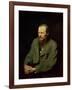 Portrait of Fyodor Dostoyevsky (1821-81) 1872-Vasili Grigorevich Perov-Framed Giclee Print