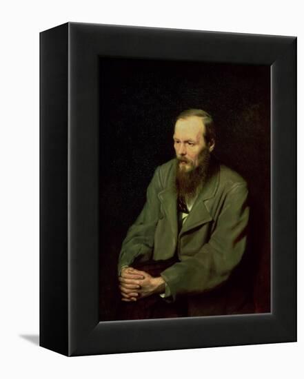 Portrait of Fyodor Dostoyevsky (1821-81) 1872-Vasili Grigorevich Perov-Framed Stretched Canvas