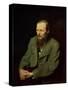 Portrait of Fyodor Dostoyevsky (1821-81) 1872-Vasili Grigorevich Perov-Stretched Canvas