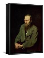 Portrait of Fyodor Dostoyevsky (1821-81) 1872-Vasili Grigorevich Perov-Framed Stretched Canvas