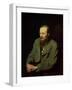 Portrait of Fyodor Dostoyevsky (1821-81) 1872-Vasili Grigorevich Perov-Framed Giclee Print