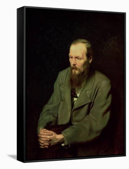 Portrait of Fyodor Dostoyevsky (1821-81) 1872-Vasili Grigorevich Perov-Framed Stretched Canvas