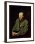 Portrait of Fyodor Dostoyevsky (1821-81) 1872-Vasili Grigorevich Perov-Framed Giclee Print