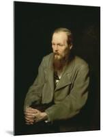 Portrait of Fyodor Dostoyevsky, 1872-Wassili Perow-Mounted Giclee Print