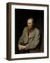 Portrait of Fyodor Dostoyevsky-Vasili Grigorevich Perov-Framed Art Print