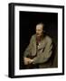 Portrait of Fyodor Dostoyevsky-Vasili Grigorevich Perov-Framed Art Print
