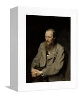 Portrait of Fyodor Dostoyevsky-Vasili Grigorevich Perov-Framed Stretched Canvas