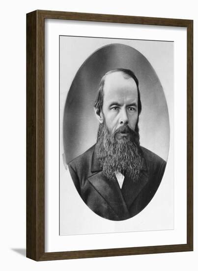 Portrait of Fyodor Mikhailovich Dostoyevsky (1821-81)-null-Framed Giclee Print