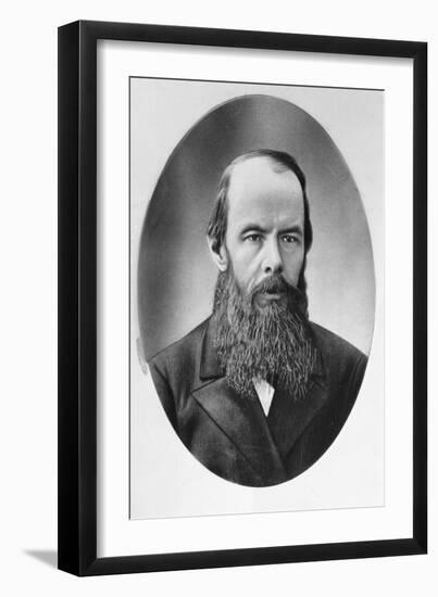 Portrait of Fyodor Mikhailovich Dostoyevsky (1821-81)-null-Framed Giclee Print