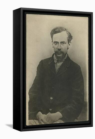 Portrait of Fyodor Mikhaylovich Dostoievsky-Russian Photographer-Framed Stretched Canvas