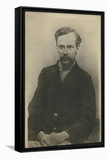 Portrait of Fyodor Mikhaylovich Dostoievsky-Russian Photographer-Framed Stretched Canvas