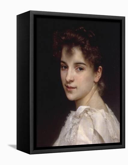 Portrait of Gabrielle Drienza, 1890-William Adolphe Bouguereau-Framed Stretched Canvas