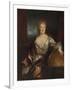 Portrait of Gabrielle Emilie Le Tonnelier De Breteuil, Marquise Du Chatelet-Nicolas de Largilliere-Framed Giclee Print