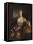 Portrait of Gabrielle Emilie Le Tonnelier De Breteuil, Marquise Du Chatelet-Nicolas de Largilliere-Framed Stretched Canvas