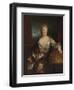 Portrait of Gabrielle Emilie Le Tonnelier De Breteuil, Marquise Du Chatelet-Nicolas de Largilliere-Framed Giclee Print