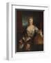 Portrait of Gabrielle Emilie Le Tonnelier De Breteuil, Marquise Du Chatelet-Nicolas de Largilliere-Framed Giclee Print