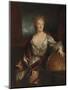 Portrait of Gabrielle Emilie Le Tonnelier De Breteuil, Marquise Du Chatelet-Nicolas de Largilliere-Mounted Giclee Print