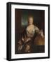 Portrait of Gabrielle Emilie Le Tonnelier De Breteuil, Marquise Du Chatelet-Nicolas de Largilliere-Framed Giclee Print