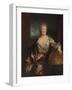 Portrait of Gabrielle Emilie Le Tonnelier De Breteuil, Marquise Du Chatelet-Nicolas de Largilliere-Framed Giclee Print