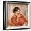 Portrait of Gabrielle in a Red Blouse, 1896-Pierre-Auguste Renoir-Framed Giclee Print