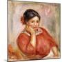Portrait of Gabrielle in a Red Blouse, 1896-Pierre-Auguste Renoir-Mounted Giclee Print