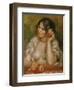 Portrait of Gabrielle Renard (1878-1959) or Gabrielle with Rose, 1911-Pierre-Auguste Renoir-Framed Giclee Print