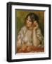 Portrait of Gabrielle Renard (1878-1959) or Gabrielle with Rose, 1911-Pierre-Auguste Renoir-Framed Giclee Print