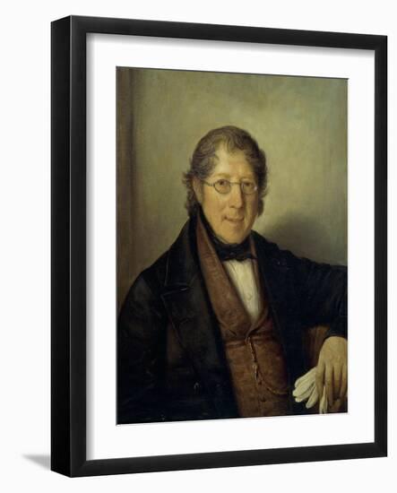 Portrait of Gaetano Bertolassone D'Arache, 1830-1840-Natale Schiavoni-Framed Giclee Print