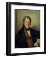 Portrait of Gaetano Bertolassone D'Arache, 1830-1840-Natale Schiavoni-Framed Giclee Print