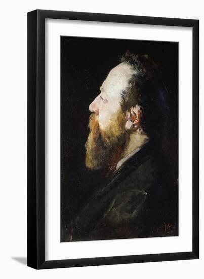Portrait of Gaetano Fasanotti-Mose Bianchi-Framed Giclee Print