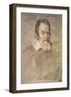 Portrait of Galileo Galilei (1564-1642) Astronomer and Physicist-Ottavio Mario Leoni-Framed Giclee Print